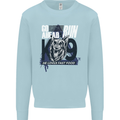 Guard Dog German Shepherd Fast Food Mens Sweatshirt Jumper Light Blue