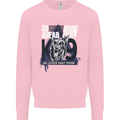 Guard Dog German Shepherd Fast Food Mens Sweatshirt Jumper Light Pink