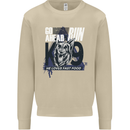 Guard Dog German Shepherd Fast Food Mens Sweatshirt Jumper Sand
