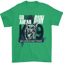 Guard Dog German Shepherd Fast Food Mens T-Shirt Cotton Gildan Irish Green