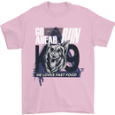 Guard Dog German Shepherd Fast Food Mens T-Shirt Cotton Gildan Light Pink
