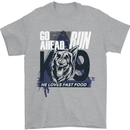 Guard Dog German Shepherd Fast Food Mens T-Shirt Cotton Gildan Sports Grey
