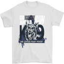 Guard Dog German Shepherd Fast Food Mens T-Shirt Cotton Gildan White