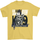 Guard Dog German Shepherd Fast Food Mens T-Shirt Cotton Gildan Yellow