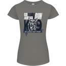 Guard Dog German Shepherd Fast Food Womens Petite Cut T-Shirt Charcoal