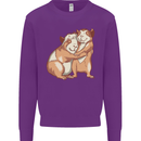 Guinea Pigs Hugging Kids Sweatshirt Jumper Purple
