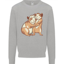 Guinea Pigs Hugging Kids Sweatshirt Jumper Sports Grey
