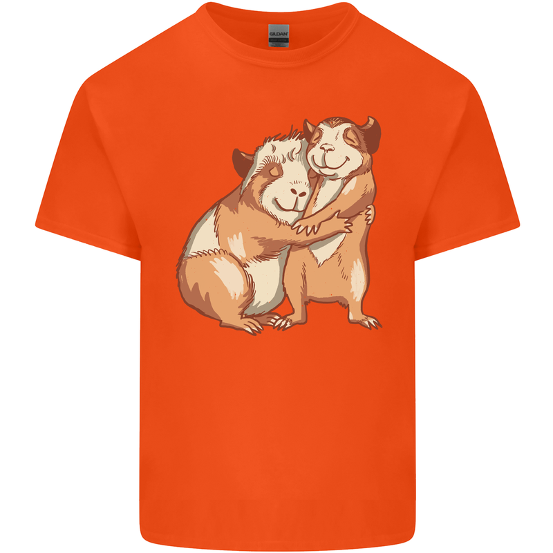 Guinea Pigs Hugging Kids T-Shirt Childrens Orange