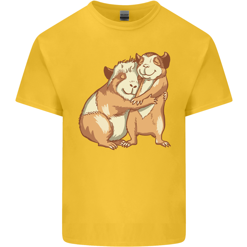 Guinea Pigs Hugging Kids T-Shirt Childrens Yellow