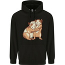 Guinea Pigs Hugging Mens 80% Cotton Hoodie Black