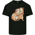 Guinea Pigs Hugging Mens Cotton T-Shirt Tee Top Black
