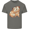Guinea Pigs Hugging Mens Cotton T-Shirt Tee Top Charcoal