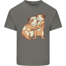 Guinea Pigs Hugging Mens Cotton T-Shirt Tee Top Charcoal