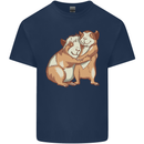 Guinea Pigs Hugging Mens Cotton T-Shirt Tee Top Navy Blue