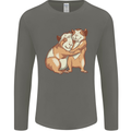 Guinea Pigs Hugging Mens Long Sleeve T-Shirt Charcoal