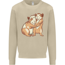 Guinea Pigs Hugging Mens Sweatshirt Jumper Sand