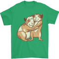 Guinea Pigs Hugging Mens T-Shirt Cotton Gildan Irish Green