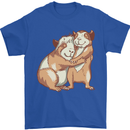 Guinea Pigs Hugging Mens T-Shirt Cotton Gildan Royal Blue