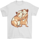 Guinea Pigs Hugging Mens T-Shirt Cotton Gildan White