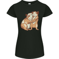 Guinea Pigs Hugging Womens Petite Cut T-Shirt Black