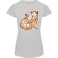Guinea Pigs Hugging Womens Petite Cut T-Shirt Sports Grey
