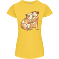 Guinea Pigs Hugging Womens Petite Cut T-Shirt Yellow