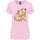 Guinea Pigs Hugging Womens Wider Cut T-Shirt Light Pink