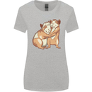 Guinea Pigs Hugging Womens Wider Cut T-Shirt Sports Grey
