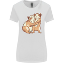 Guinea Pigs Hugging Womens Wider Cut T-Shirt White