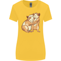Guinea Pigs Hugging Womens Wider Cut T-Shirt Yellow