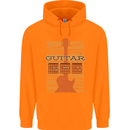 Guitar Bass Electric Acoustic Player Music Childrens Kids Hoodie Orange