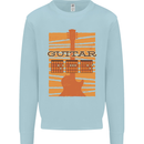 Guitar Bass Electric Acoustic Player Music Kids Sweatshirt Jumper Light Blue