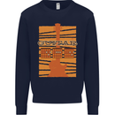 Guitar Bass Electric Acoustic Player Music Kids Sweatshirt Jumper Navy Blue