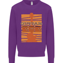 Guitar Bass Electric Acoustic Player Music Kids Sweatshirt Jumper Purple
