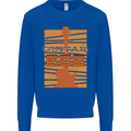 Guitar Bass Electric Acoustic Player Music Kids Sweatshirt Jumper Royal Blue