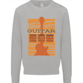 Guitar Bass Electric Acoustic Player Music Kids Sweatshirt Jumper Sports Grey