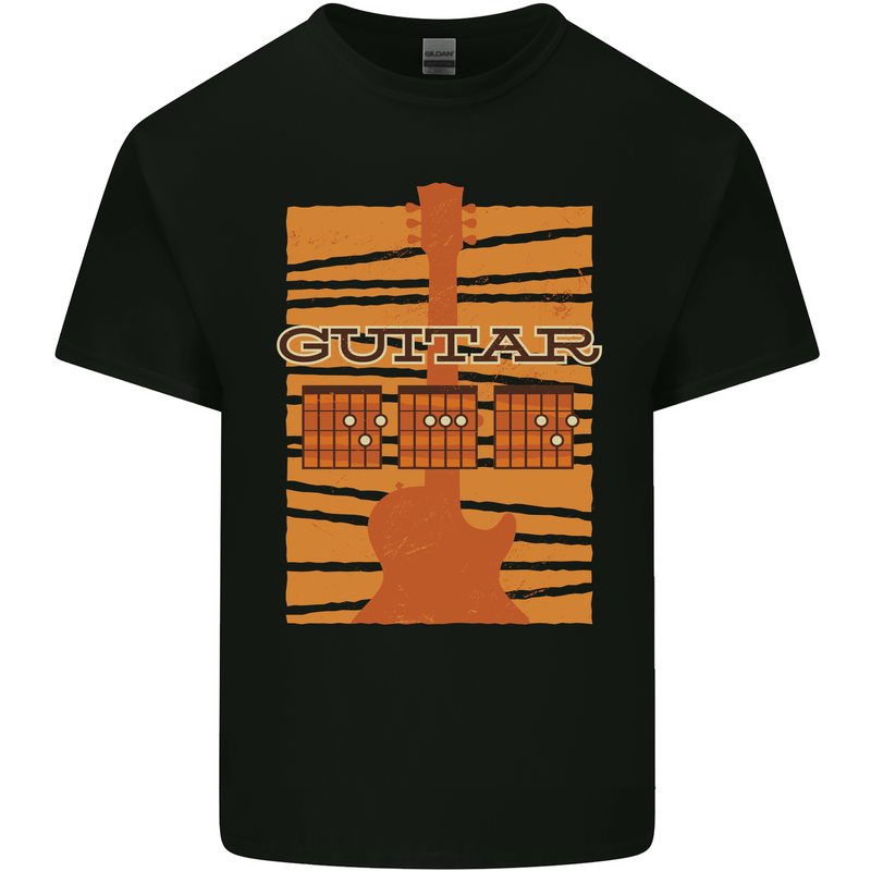 Guitar Bass Electric Acoustic Player Music Kids T-Shirt Childrens Black