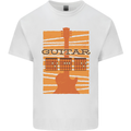 Guitar Bass Electric Acoustic Player Music Kids T-Shirt Childrens White