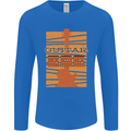 Guitar Bass Electric Acoustic Player Music Mens Long Sleeve T-Shirt Royal Blue