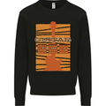 Guitar Bass Electric Acoustic Player Music Mens Sweatshirt Jumper Black