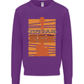 Guitar Bass Electric Acoustic Player Music Mens Sweatshirt Jumper Purple