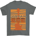 Guitar Bass Electric Acoustic Player Music Mens T-Shirt Cotton Gildan Charcoal