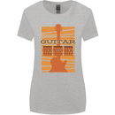 Guitar Bass Electric Acoustic Player Music Womens Wider Cut T-Shirt Sports Grey
