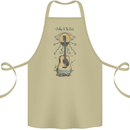 Guitar Beach Acoustic Holiday Surfing Music Cotton Apron 100% Organic Khaki