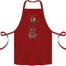 Guitar Beach Acoustic Holiday Surfing Music Cotton Apron 100% Organic Maroon