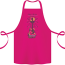 Guitar Beach Acoustic Holiday Surfing Music Cotton Apron 100% Organic Pink