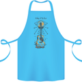 Guitar Beach Acoustic Holiday Surfing Music Cotton Apron 100% Organic Turquoise