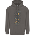 Guitar Beach Acoustic Holiday Surfing Music Mens 80% Cotton Hoodie Charcoal