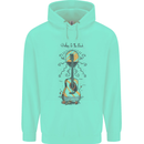 Guitar Beach Acoustic Holiday Surfing Music Mens 80% Cotton Hoodie Peppermint