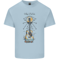 Guitar Beach Acoustic Holiday Surfing Music Mens Cotton T-Shirt Tee Top Light Blue